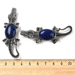 Dual-use Items Alloy Crocodile Brooch&nbsp;JEWB-C026-01D-AS