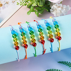6Pcs Glass Beads Bracelets&nbsp;BJEW-TAC0038