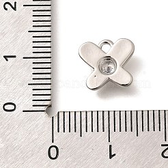 Brass Micro Pave Cubic Zirconia Charms&nbsp;KK-C085-24P