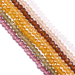 7 Strands 7 Colors Glass Beads Strands&nbsp;EGLA-TA0013-22