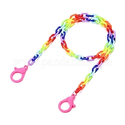Personalized Acrylic Cable Chain Necklaces&nbsp;X-NJEW-JN02899