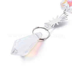 AB Color Plated Crystal Bullet Big Pendant Decorations&nbsp;LS-HJEW-G019-03C