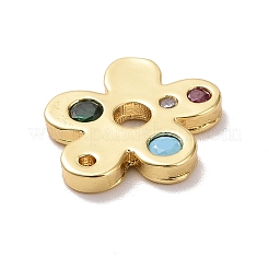 Eco-friendly Brass Micro Pave Cubic Zirconia Pendants&nbsp;X-KK-D079-10G