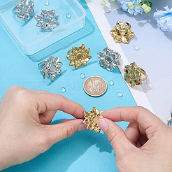 DIY Flower Cuff Ring Making Kits&nbsp;DIY-UN0008-08