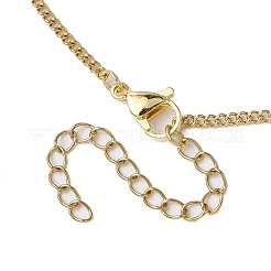 304 Stainless Steel Curb Chain Macrame Pouch Necklace Making&nbsp;NJEW-JN05072-02