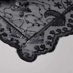 Detachable Polyester Sequin Shawl&nbsp;AJEW-WH20072-20B-03