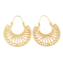 304 Stainless Steel Hollow Arch Hoop Earrings&nbsp;EJEW-Q789-05G