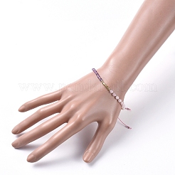Adjustable Nylon Thread Braided Bead Bracelets&nbsp;BJEW-JB05161-01