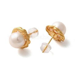 Sterling Silver Studs Earrings&nbsp;EJEW-K273-10G