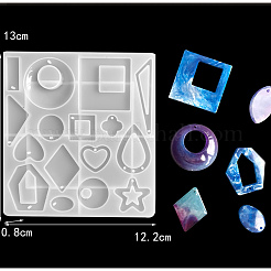 DIY Geometrical Shape Pendant Silicone Molds&nbsp;DIY-YW0008-05