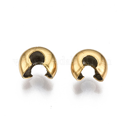 304 Stainless Steel Crimp Beads Covers&nbsp;X-STAS-S117-012B