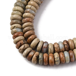 Natural Aqua Terra Jasper Beads Strands&nbsp;G-L624-H03-6x2mm
