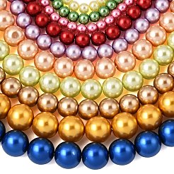 Round Grade A Glass Pearl Beads Strands&nbsp;HY-E001-09