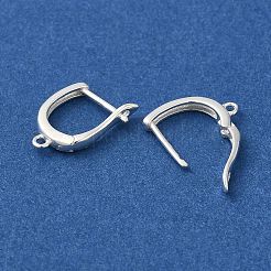 925 Sterling Silver Hoop Earring Findings&nbsp;STER-G037-01S