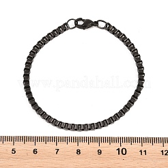 304 Stainless Steel Box Chain Bracelets for Women Men&nbsp;BJEW-H643-02EB