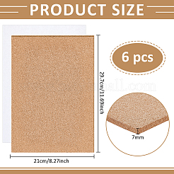 6Pcs Cork Label Stickers&nbsp;AJEW-BC0009-43