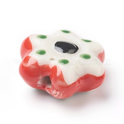 Handmade Porcelain Flower Beads&nbsp;PORC-J008-07