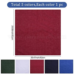 5Pcs 5 Colors Square Cotton Sweat-Wicking Headbands&nbsp;OHAR-DJ0001-48B