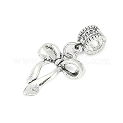 Rack Plating Brass European Dangle Charms&nbsp;KK-R200-10AS