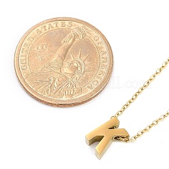 Ion Plating(IP) 304 Stainless Steel Pendant Necklaces&nbsp;NJEW-R050-01G-11