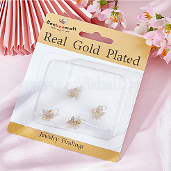 6Pcs Brass Micro Pave Cubic Zirconia Charms&nbsp;KK-BBC0016-80B