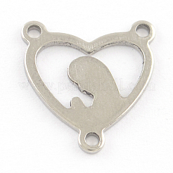 Tarnish Resistant 201 Stainless Steel Chandelier Component Links&nbsp;STAS-R064-36