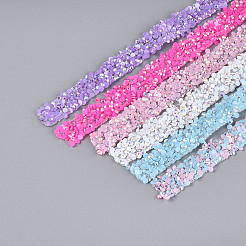 Resin Rhinestone Crystals Beaded Trim&nbsp;DIY-N008-03