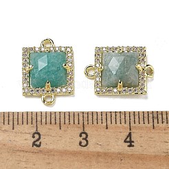 Natural Amazonite Faceted Square Links&nbsp;G-I375-03G-05