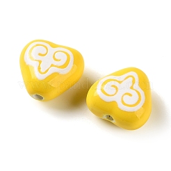 Printed Handmade Porcelain Beads&nbsp;FIND-H023-02H