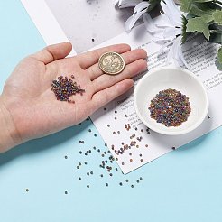 FGB 200G 8 Colors 12/0 Grade A Round Glass Seed Beads&nbsp;SEED-JP0010-04-2mm