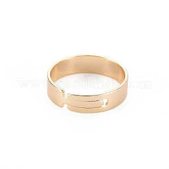 Brass Adjustable Finger Ring Settings&nbsp;KK-N232-289LG