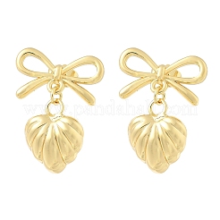 Brass Dangle Stud Earrings&nbsp;EJEW-Z119-01G