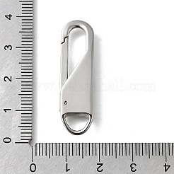 304 Stainless Steel Keychain Clasps&nbsp;STAS-U051-02B-P