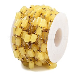 Handmade Column Synthetic Amber Beaded Chains&nbsp;CHS-P019-10G