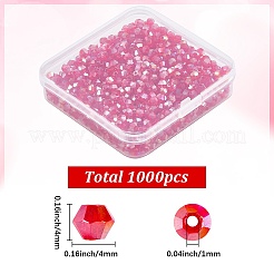 1000Pcs Faceted Bicone Glass Beads&nbsp;EGLA-SP0001-32B