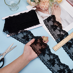 5 Yards Polyester Flower Lace Fabric Trim&nbsp;OCOR-MA0001-25A