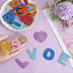 8 Sets 8 Colors Initial Letter EVA Plastic Self-Adhesive Foam Stickers&nbsp;DIY-SP0002-68