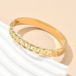304 Stainless Steel Hinged Bangles for Women&nbsp;AJEW-P127-25G