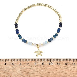 Starfish Brass Charm Bracelets&nbsp;BJEW-JB13637