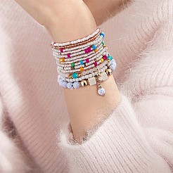 11Pcs Boho Seed Beads Stretch Bracelets Set&nbsp;JB737A