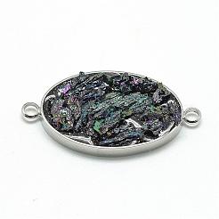 Natural Druzy Gemstone Links connectors&nbsp;G-Q489-H02