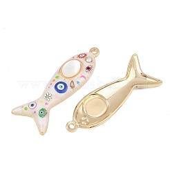 Printed Alloy Enamel Pendants&nbsp;RB-CBAA915-02G-02