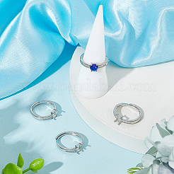4Pcs Adjustable Brass Pad Ring Settings&nbsp;KK-BBC0011-83
