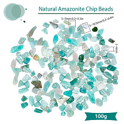 Natural Amazonite Chip Beads&nbsp;G-SC0001-82