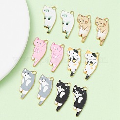 10Pcs 5 Style Printed Alloy Pendants&nbsp;ENAM-YW0003-61