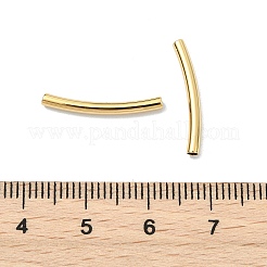 SHEGRACE Brass Curved Tube Beads&nbsp;XGRPCU093-259G