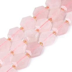 Natural Rose Quartz Beads Strands&nbsp;G-N368-01A-15