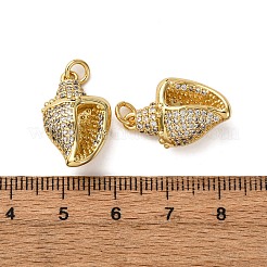 Brass Micro Pave Cubic Zirconia Pendants&nbsp;KK-A271-02C-G