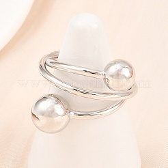 Brass Cuff Rings for Women&nbsp;RJEW-Z113-16P