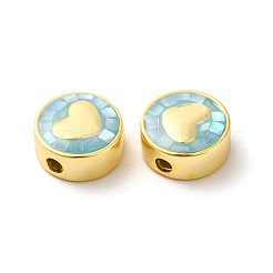Rack Plating Brass Enamel Beads&nbsp;ENAM-D044-02G-04